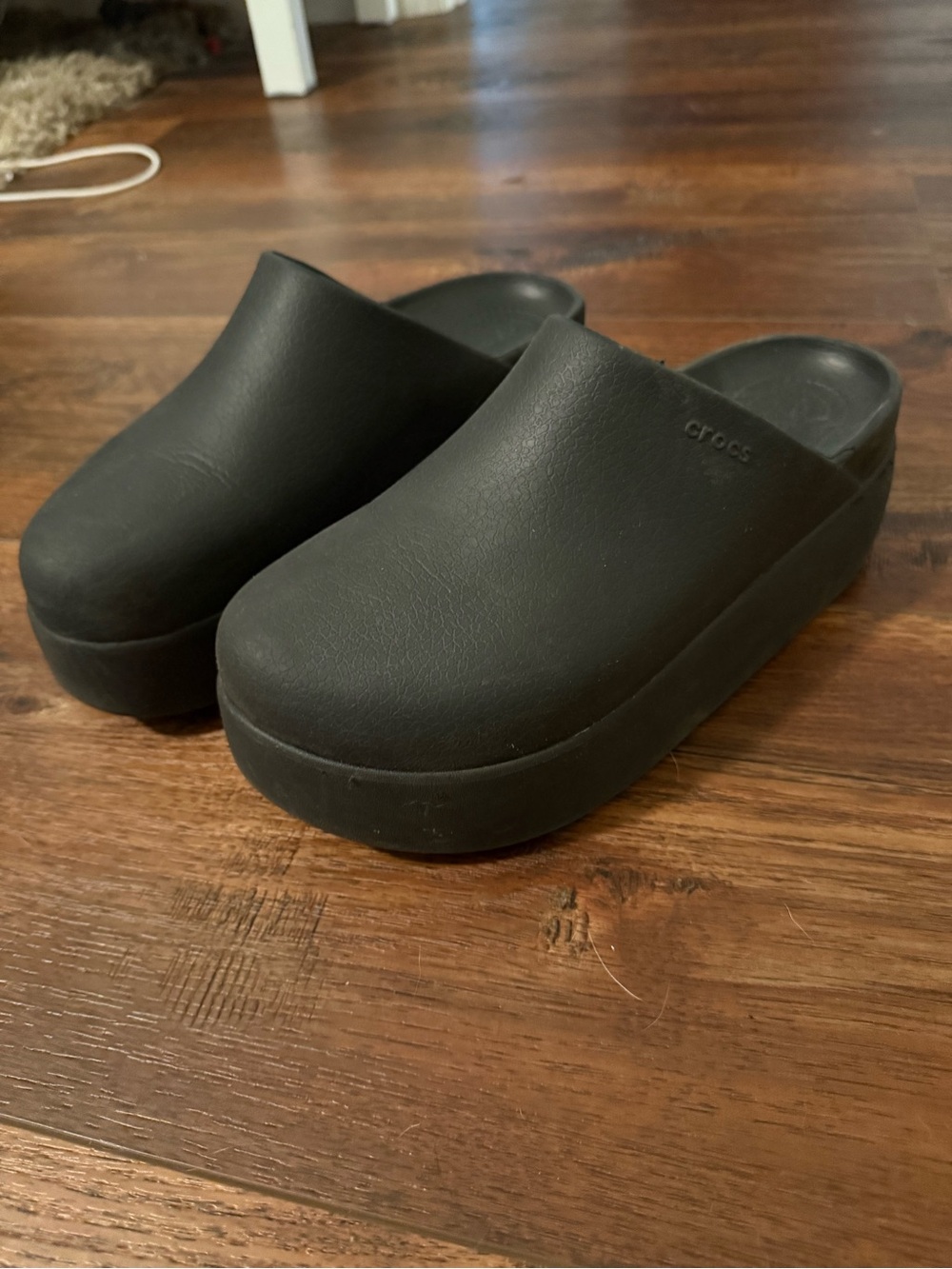CROCS Women’s Black Platform Clog Mule